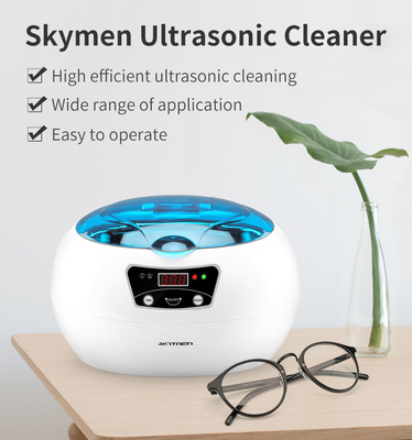 Limpieza ultrasónica 35W 600ML de las lentes del limpiador 42kHz de la joyería del OEM del hogar del consumidor de los portamaletas
