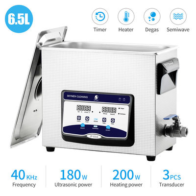 máquina más limpia ultrasónica de Benchtop del contador de tiempo de 6.5L Digitaces para la limpieza de Head Kitchen Tools de la impresora