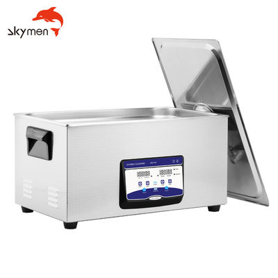 Limpiador ultrasónico 480W de acero inoxidable del laboratorio de ISO13485 22L con el calentador del contador de tiempo