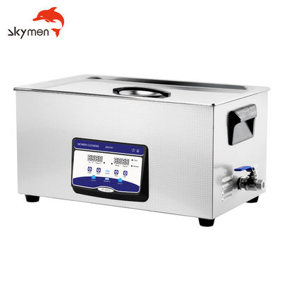 Limpiador ultrasónico 480W de acero inoxidable del laboratorio de ISO13485 22L con el calentador del contador de tiempo